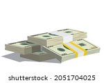 money bundle of dollars bank... | Shutterstock .eps vector #2051704025