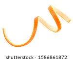 Spiral form of orange skin ...
