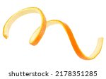 Spiral form of orange peel...