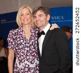 Small photo of WASHINGTON APRIL 25 a?? George Stephanopoulos and wife Alexandra Wentworth arrive at the White House Correspondentsa?? Association Dinner April 25, 2015 in Washington, DC