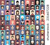 collection of avatars5    81... | Shutterstock .eps vector #231607228