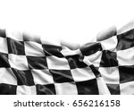 Checkered Black And White Flag. ...