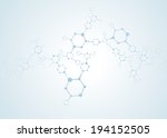 abstract molecules medical... | Shutterstock .eps vector #194152505