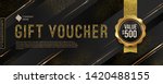 gift voucher template with... | Shutterstock .eps vector #1420488155