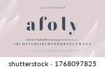 elegant stylish font. modern... | Shutterstock .eps vector #1768097825