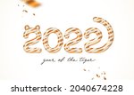 2022 new year greeting card.... | Shutterstock .eps vector #2040674228