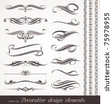 vector decorative design... | Shutterstock .eps vector #75978955