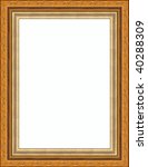 a picture frame on a white | Shutterstock . vector #40288309