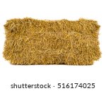 Hay Isolated On A White...