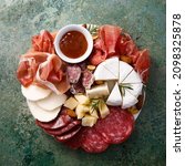 Cheese And Meat Platter With...