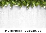 christmas wooden background... | Shutterstock .eps vector #321828788