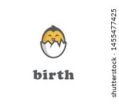egg birth bird logo design... | Shutterstock .eps vector #1455477425