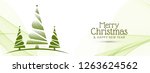 abstract merry christmas banner ... | Shutterstock .eps vector #1263624562
