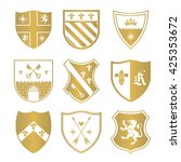coat of arms silhouettes for... | Shutterstock .eps vector #425353672
