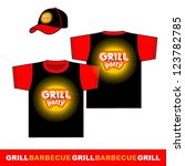 grill t shirt design. | Shutterstock .eps vector #123782785