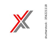 letter x design logo | Shutterstock .eps vector #356221118