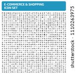 e commerce and shopping vector... | Shutterstock .eps vector #1110263975