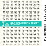 industry and building icon set... | Shutterstock .eps vector #635667128