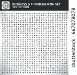 business and finance icon set... | Shutterstock .eps vector #667078078