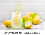 Lemonade. Drink With Fresh...