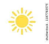 sun icon. trendy vector summer... | Shutterstock .eps vector #1187783575