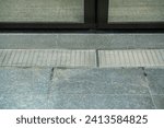 Small photo of type of grate or grate used in a drainage system to allow water to pass through. manhole, grate water drain