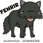 a vector of the fenrir from... | Shutterstock .eps vector #2038683368