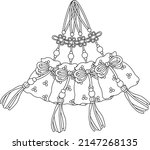 a vector of many charms in... | Shutterstock .eps vector #2147268135