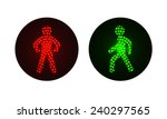 Pedestrian Traffic Lights Red...