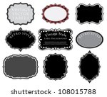 vector set of original hand... | Shutterstock .eps vector #108015788