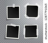 four blank instant photos... | Shutterstock .eps vector #1287791065