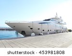 Luxury Yacht Parked At Dock