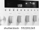 sound amplifier receiver front... | Shutterstock . vector #552201265