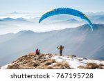 Paragliding On The Mountains