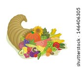 abundance horn with various... | Shutterstock .eps vector #146406305