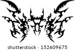 strange tattoo graphics. | Shutterstock .eps vector #152609675