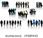 illustration of business people | Shutterstock .eps vector #19389433
