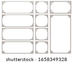 ornate frames and scroll... | Shutterstock .eps vector #1658349328