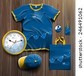 financial promotional souvenirs ... | Shutterstock .eps vector #246491062