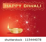 an illustration of a diwali... | Shutterstock . vector #115444078