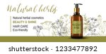 natural herbal cosmetic. 3d... | Shutterstock .eps vector #1233477892