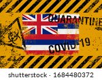 flag of the state of hawaii on... | Shutterstock . vector #1684480372