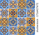 italian ceramic tile pattern.... | Shutterstock .eps vector #1716427672