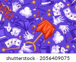 magician seamless pattern with... | Shutterstock .eps vector #2056409075