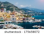 Cityscape and harbor of Monte Carlo. Principality of Monaco 