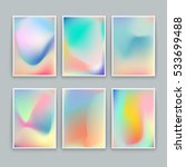 vivid gradient backgrounds. set ... | Shutterstock .eps vector #533699488