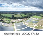 Small photo of aerial panoramic view of Desborough Island Water Works treatment plant in shepperton uk