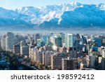 Santiago white cityscape