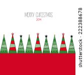 merry christmas card | Shutterstock .eps vector #222388678