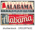 greetings from alabama usa... | Shutterstock .eps vector #1931397632